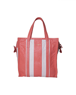 Bazaar Bag, Striped Lambskin, Pink/White, Strap/db443096.5680.B538735